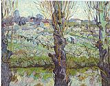 View of Arles Flowering Orchards by Vincent van Gogh